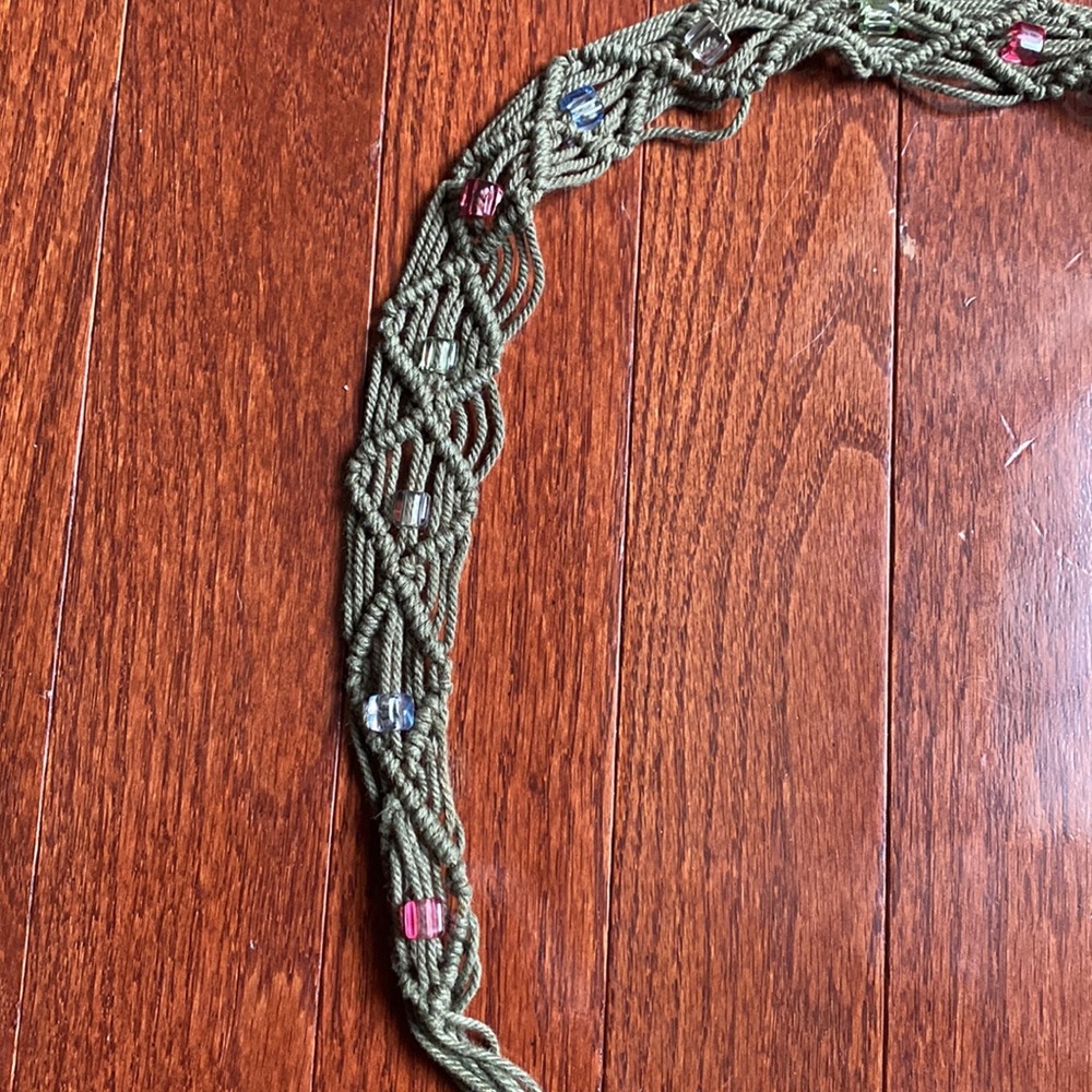 Pretty Beaded Rope Belt - Picture 2 of 9